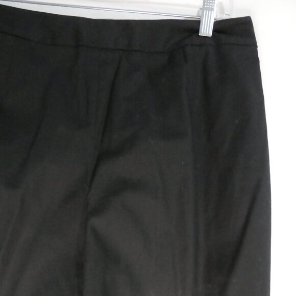 RAFAELLA | size 12 | Classic Black Dress Pants / Trousers | Side Zip Closure - Picture 12 of 16